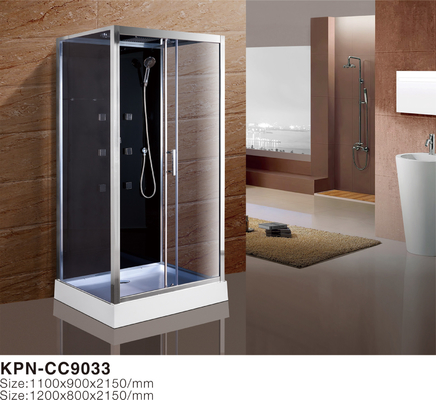 Beyaz akrilik tepsisi ile duş kabin 1100*800*2150cm silik alüminyum